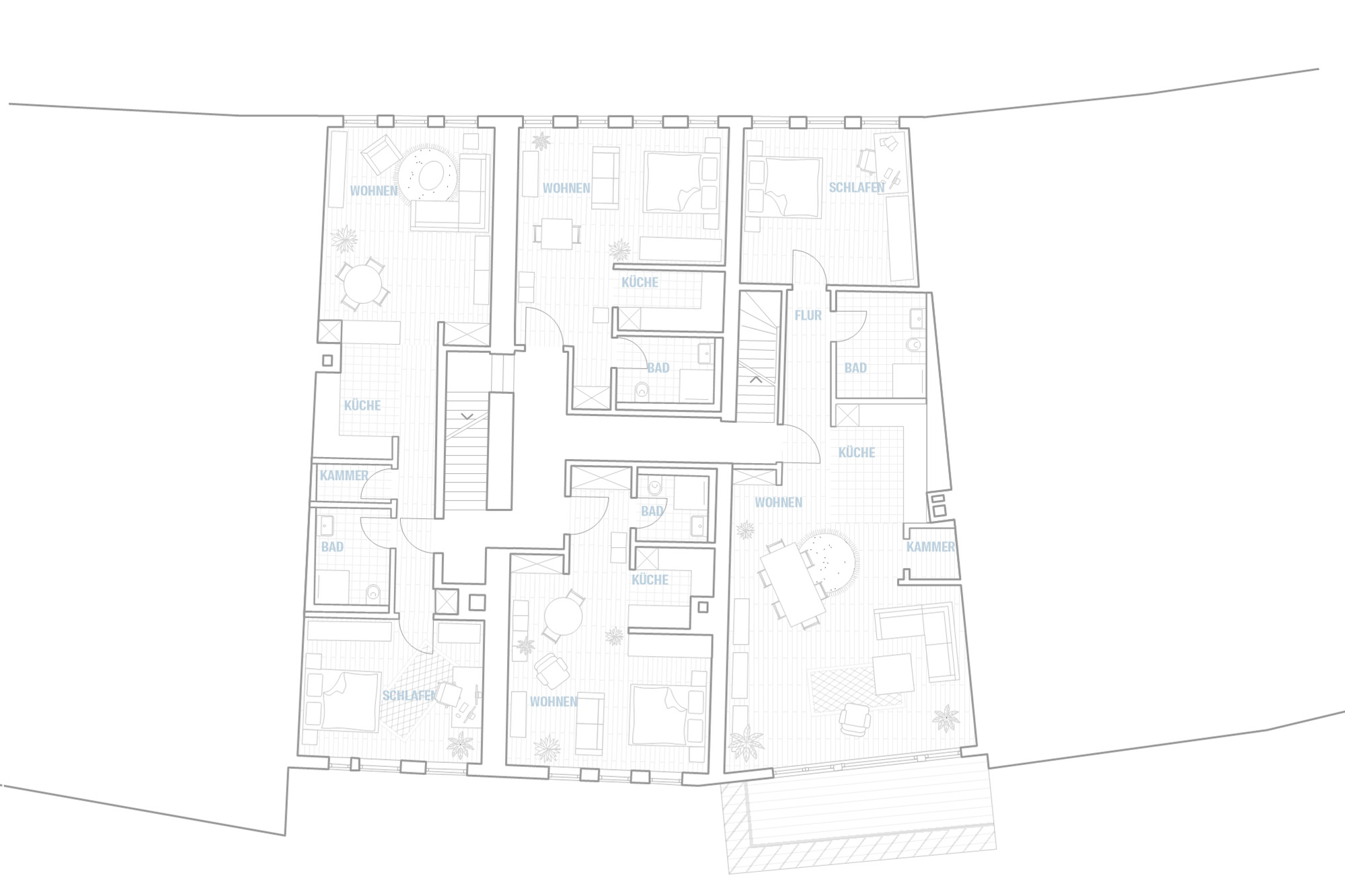 Sanierung Mehrfamilienhaus und Gastronomie ehemaliges Café Kipp Horb, Bauen im Bestand, Architektur, Sanierung