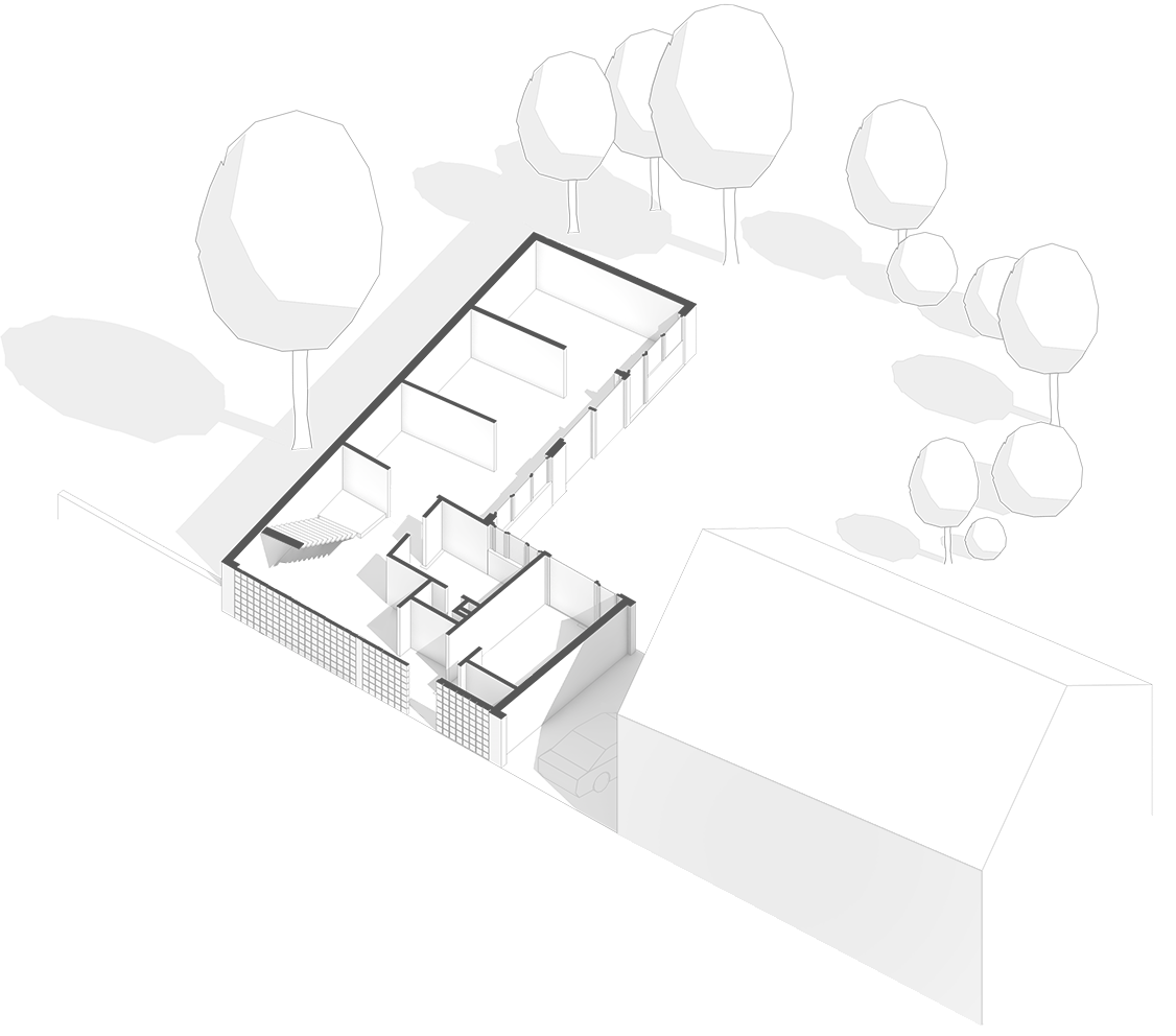 Isometrie Sanierung Einfamilienhaus Horb